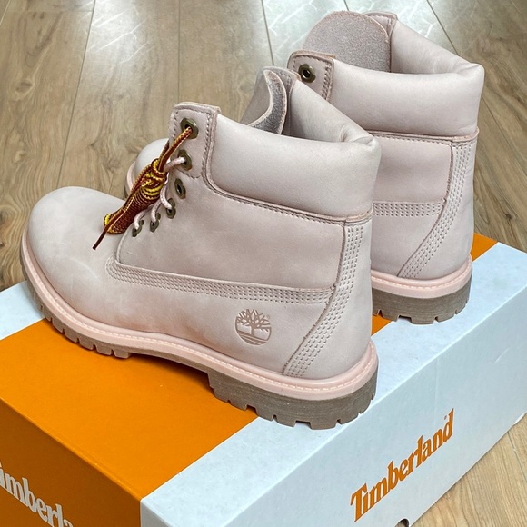 🆕🔥 TIMBERLAND® Women’s 6-Inch Premium Waterproof Boot Sz 8 M LIGHT PINK - Picture 11 of 15
